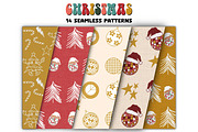 Groovy Christmas Clipart & Patterns, a Graphic by Brush Lab (Thumbnail 6 of 7)