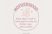 Motherhood PNG, Some Days I Rock, an Illustration by SharpMarketplace (Thumbnail 1 of 9)
