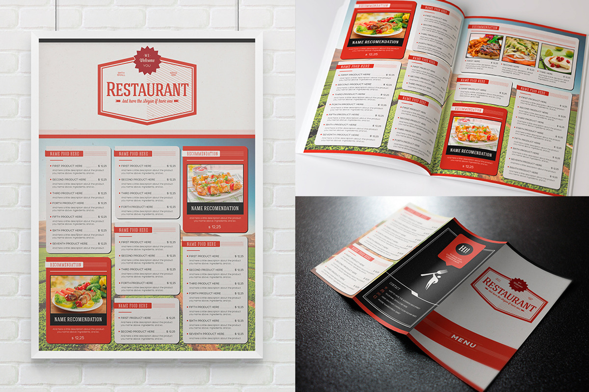 Elegant Food Menu 5, a Brochure Template by Luuqas Design (Photo 4 of 7)