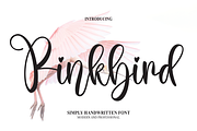 Pinkbird | Script Font, a Script Font by Scratchones (Thumbnail 1 of 8)
