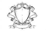 Hand-Drawn Heraldic Shield and Ribbo, a Graphic by BIPLOB EXPERT (Thumbnail 5 of 8)