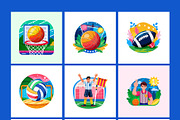 Bundle of Sports and Athletics Pack, a Sport Illustration by Creative Stall (Thumbnail 7 of 10)