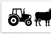 Rustic farm tractor and cow design, an Illustration by Amazin_art (Thumbnail 14 of 30)