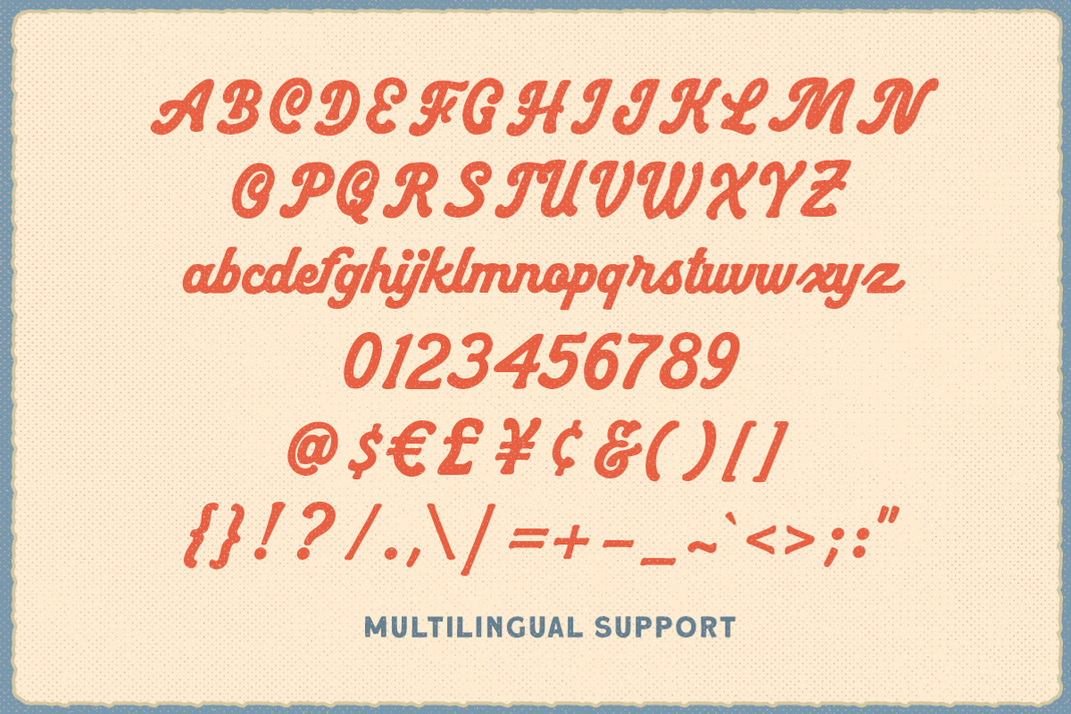 Tasty Parade Retro Font Duo, a Script Font by Letterhend Studio (Photo 11 of 12)