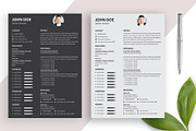 Minimal Modern Resume Template, a Resume Template by Annudesign (Thumbnail 1 of 9)