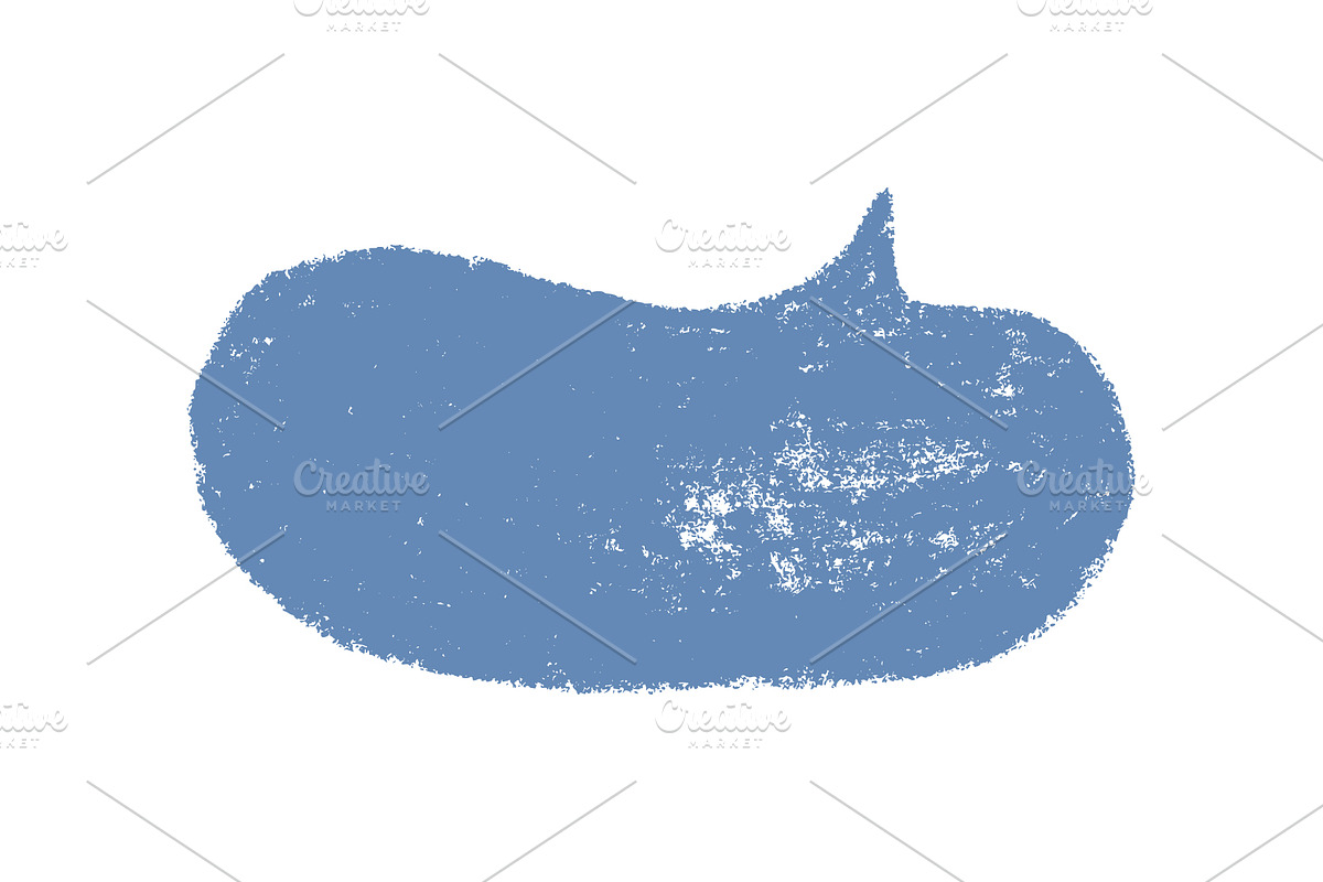 Crayon doodle speech bubble set, an Object Graphic by Elena Pimukova (Photo 12 of 15)