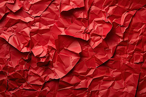 Red crumpled paper background, a Background Photo by AlyaAnd