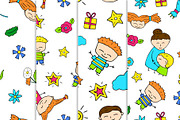 Happy Mother's Day Vector Set, a Person Illustration by RabbitAndPencil (Thumbnail 2 of 3)