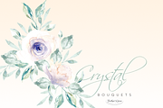 White Watercolor Florals & Bouqets, an Illustration by Feather Grace Designs (Thumbnail 3 of 14)