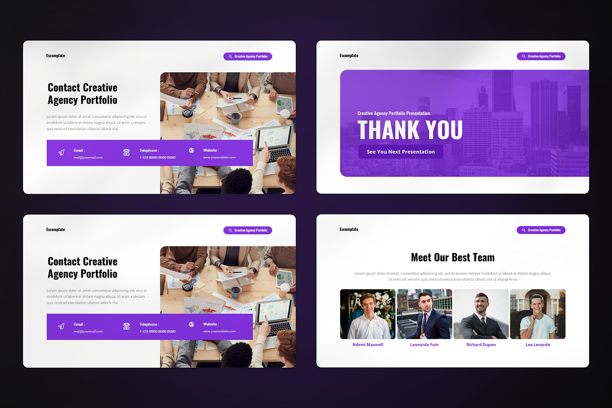Creative Agency Google Slide, a Presentation Template by SquidPixey (Photo 4 of 7)