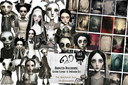 Haunted Dollhouse: Gothic Clipart, a Seasonal Illustration by NiiiNArt (Thumbnail 1 of 7)