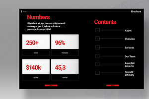 Swiss Style Brochure Template