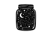 Cosmic Galaxy Jar Design Bundle, an Illustration by Creativeshirt (Thumbnail 4 of 31)