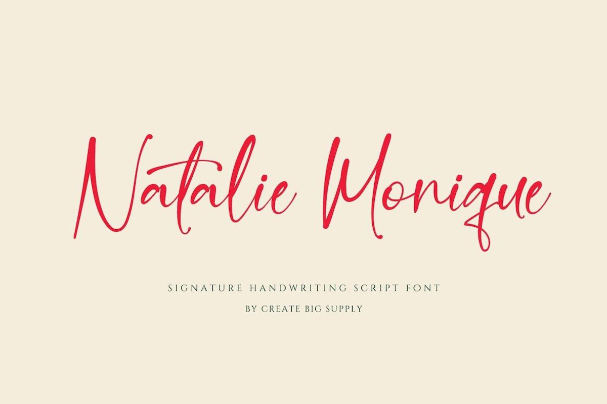 Quillia - Bold Signature Handwriting, a Handwritten Font by CreateBigSupply (Photo 4 of 10)