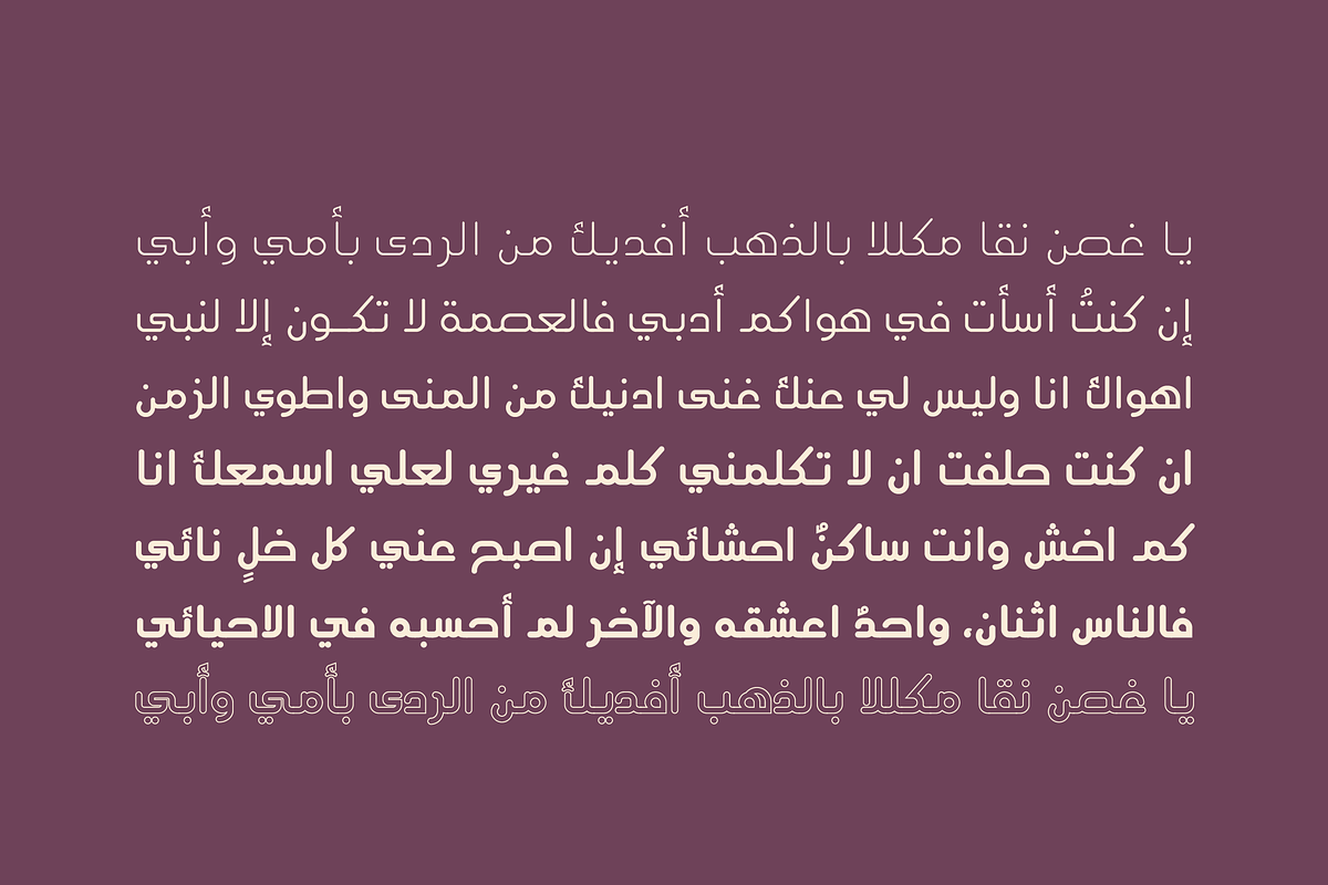 Aqlaam - Arabic Typeface, a Sans Serif Font by Mostafa El Abasiry (Photo 11 of 11)