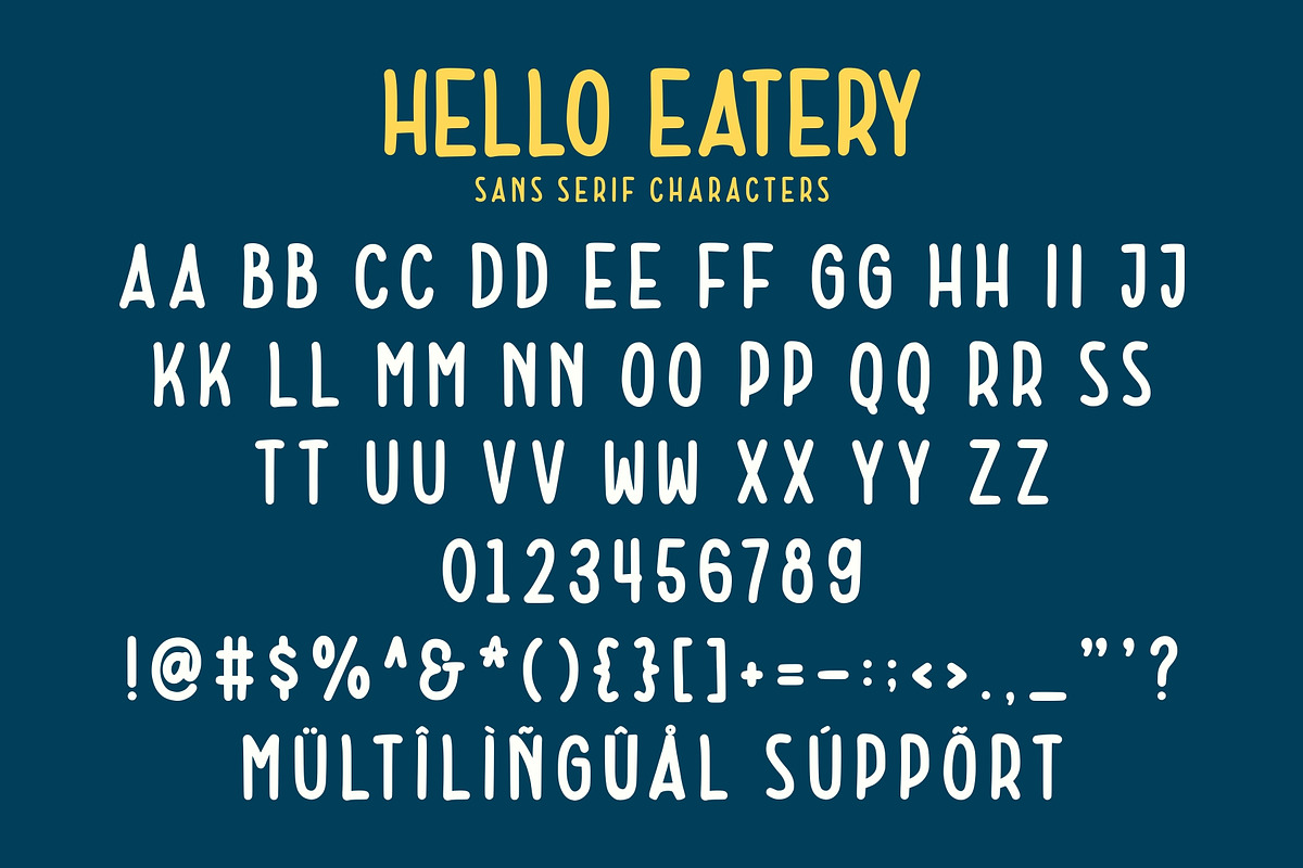 Hello Eatery - Handlettering Pack, a Font by Garisman Std (Photo 7 of 9)