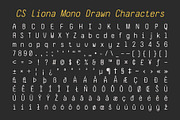 CS Liona Mono Drawn, a Sans Serif Font by Craft Supply Co. (Thumbnail 8 of 8)