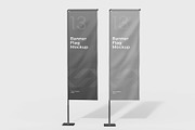 Convex Flag Mockup Template Set, a Product Mockup by graphypix (Thumbnail 4 of 4)