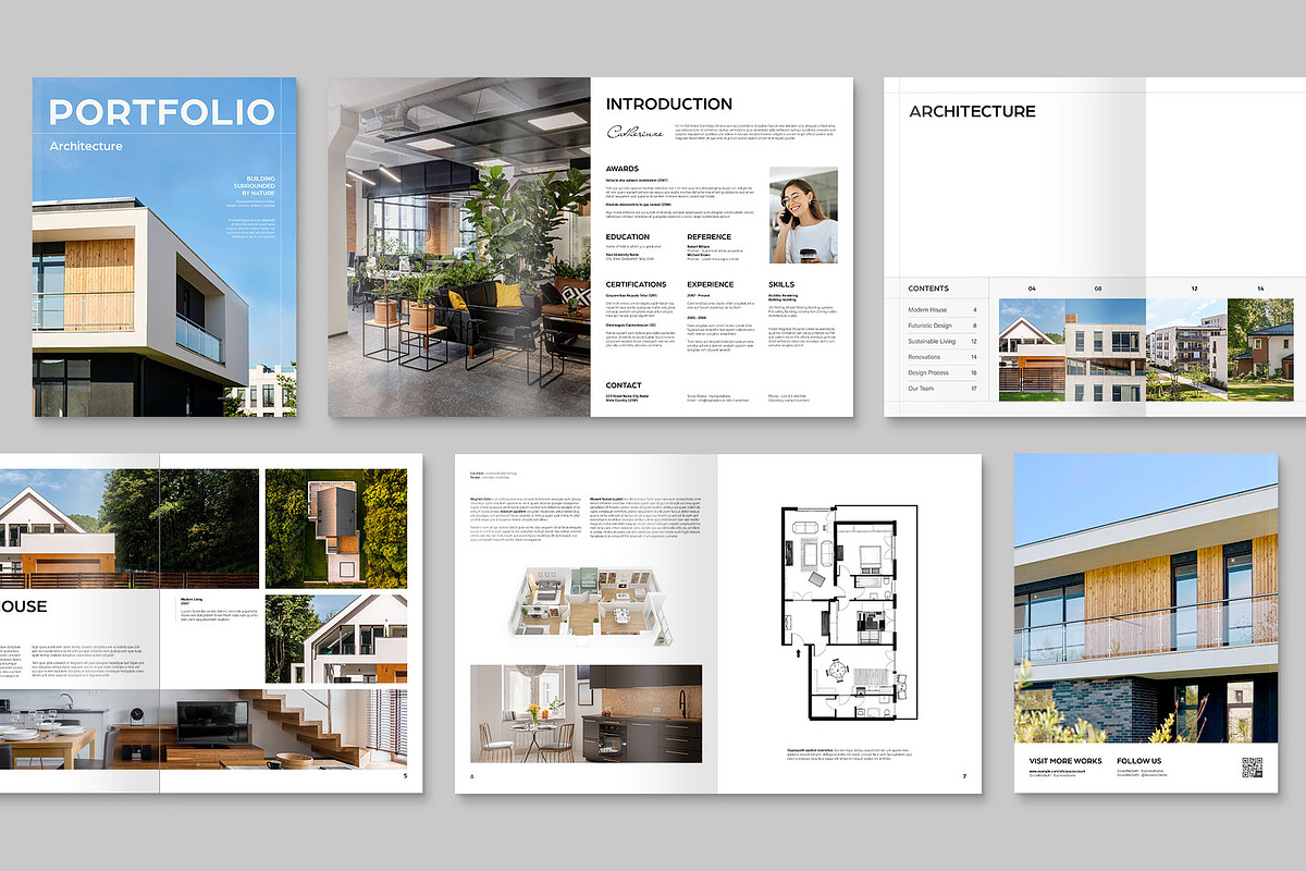 Architecture Portfolio Template, a Magazine Template by BrandPacks (Photo 3 of 7)