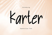 Karter is a cute handwritten font, a Handwritten Font by Brown Cupple (Thumbnail 1 of 6)