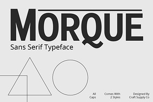 Morque Sans Serif Font