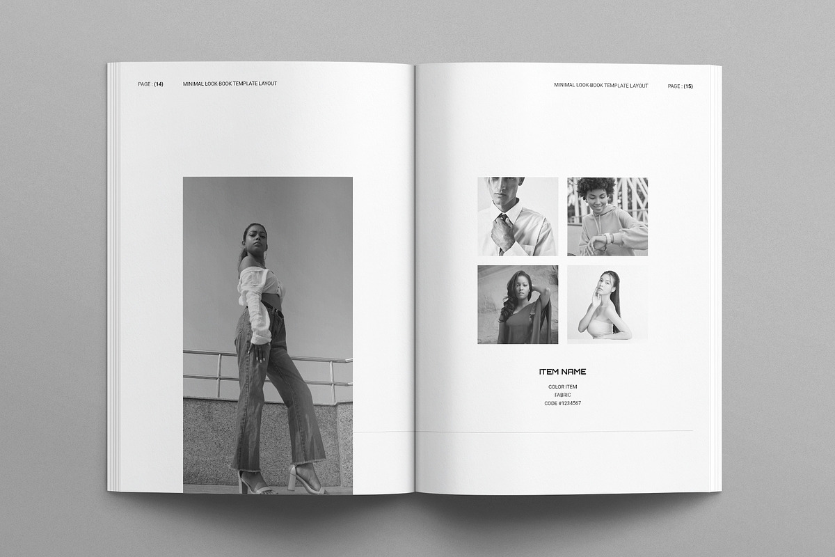Lookbook Template Layout, a Magazine Template by E-Type (Photo 6 of 8)