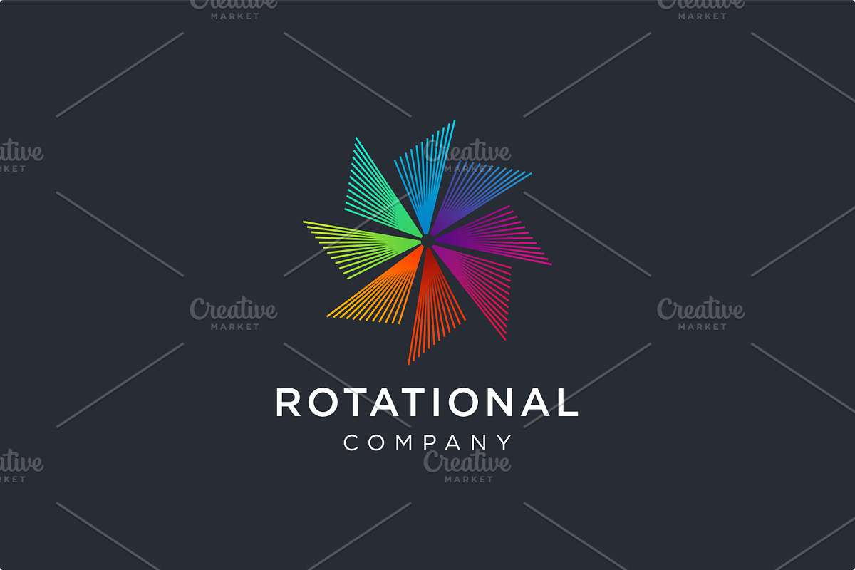 Abstract 360 degrees rotation logo, a Branding & Logo Template by DOMHOUZE