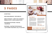 Media Kit Template Canva, a Magazine Template by ProductiveandFree (Thumbnail 2 of 7)