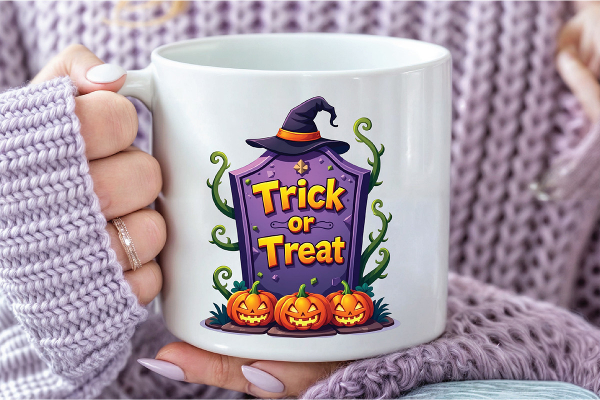 Trick or Treat Halloween Ghost Pumpk, a Graphic by Libby Wishes (Photo 2 of 5)