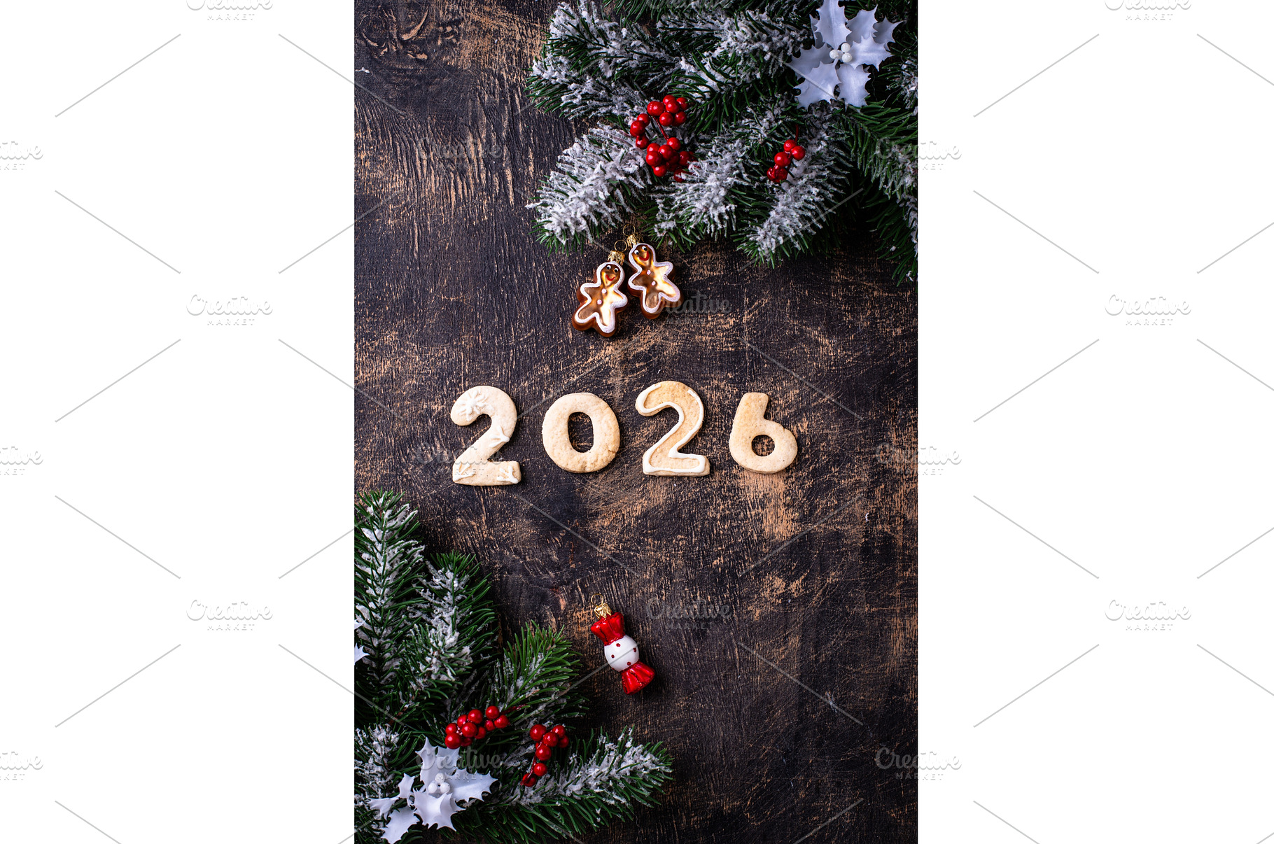 Festive New Year's cookies in the, a Holiday Photo by Yulia Furman