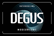 Degus - Modern Sans Serif Font, a Sans Serif Font by lelevien (Thumbnail 1 of 4)
