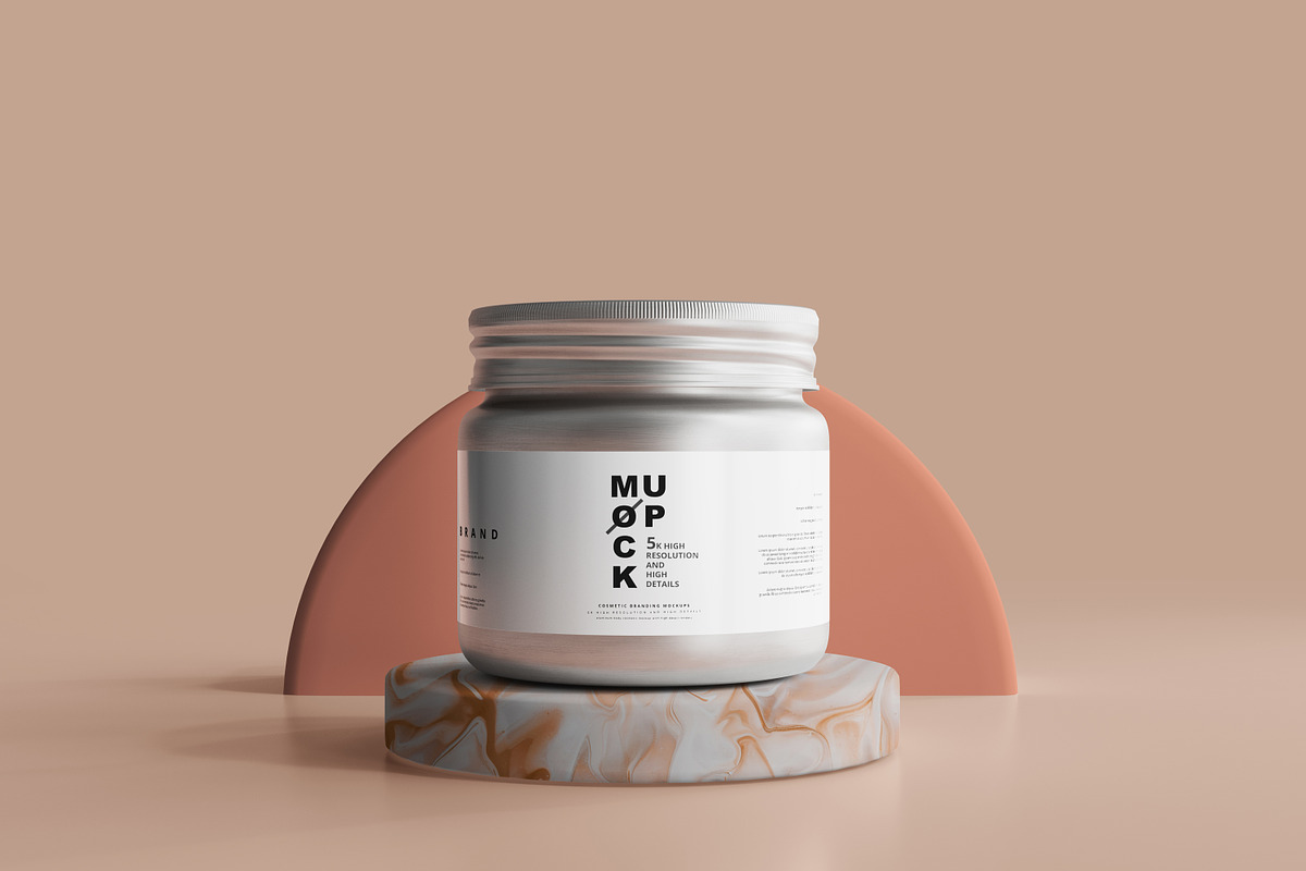 Aluminum Cosmetic Mockup Bundle, a Cups & Container Mockup by pmvch (Photo 16 of 206)