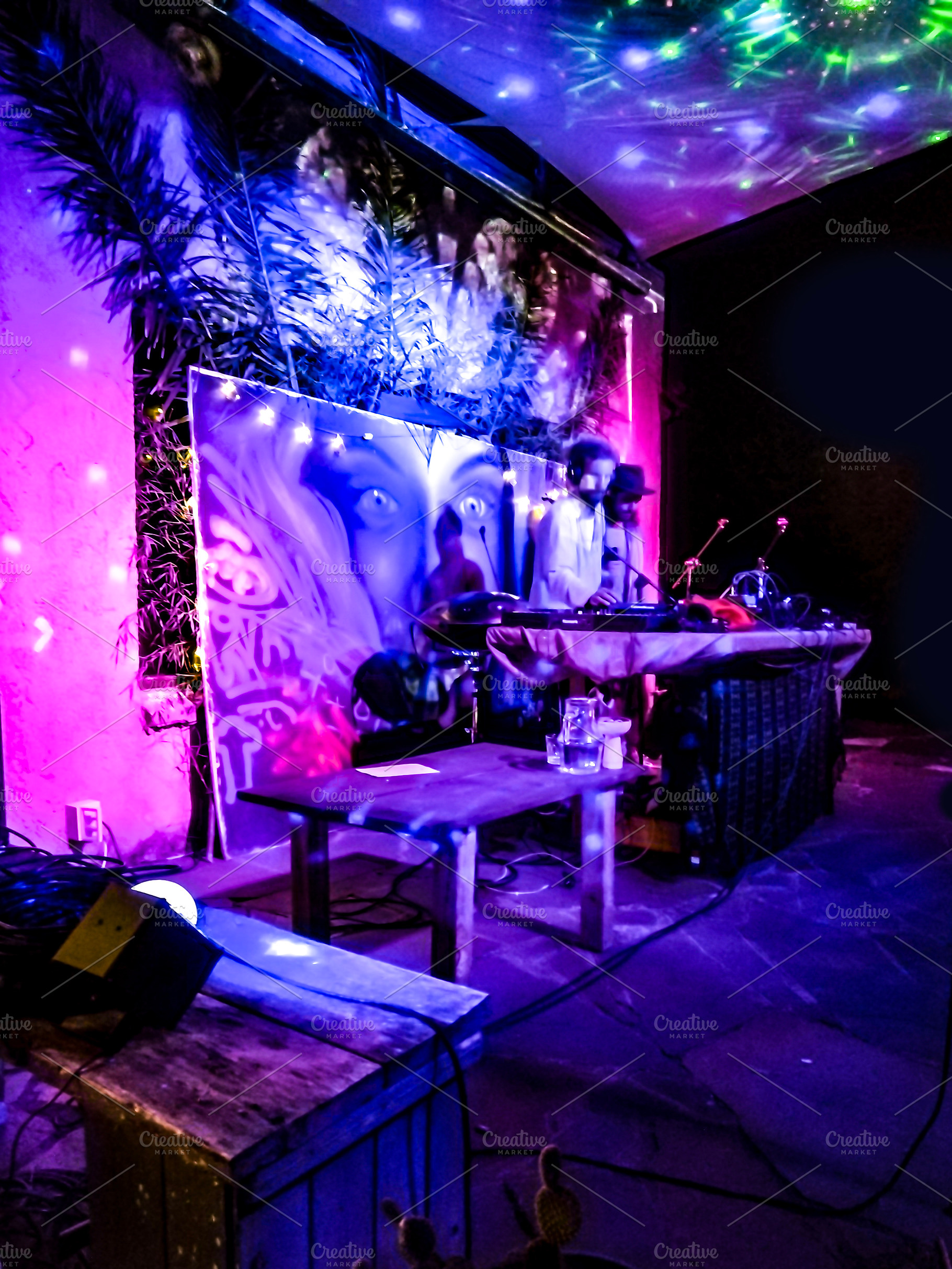 Outdoor bohemian night concert, a Person Photo by DanFLCreativo