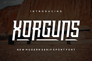 Xorguns Font, a Serif Font by albert_kalingga (Thumbnail 1 of 5)