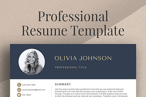 Resume Template CV With Cover Letter