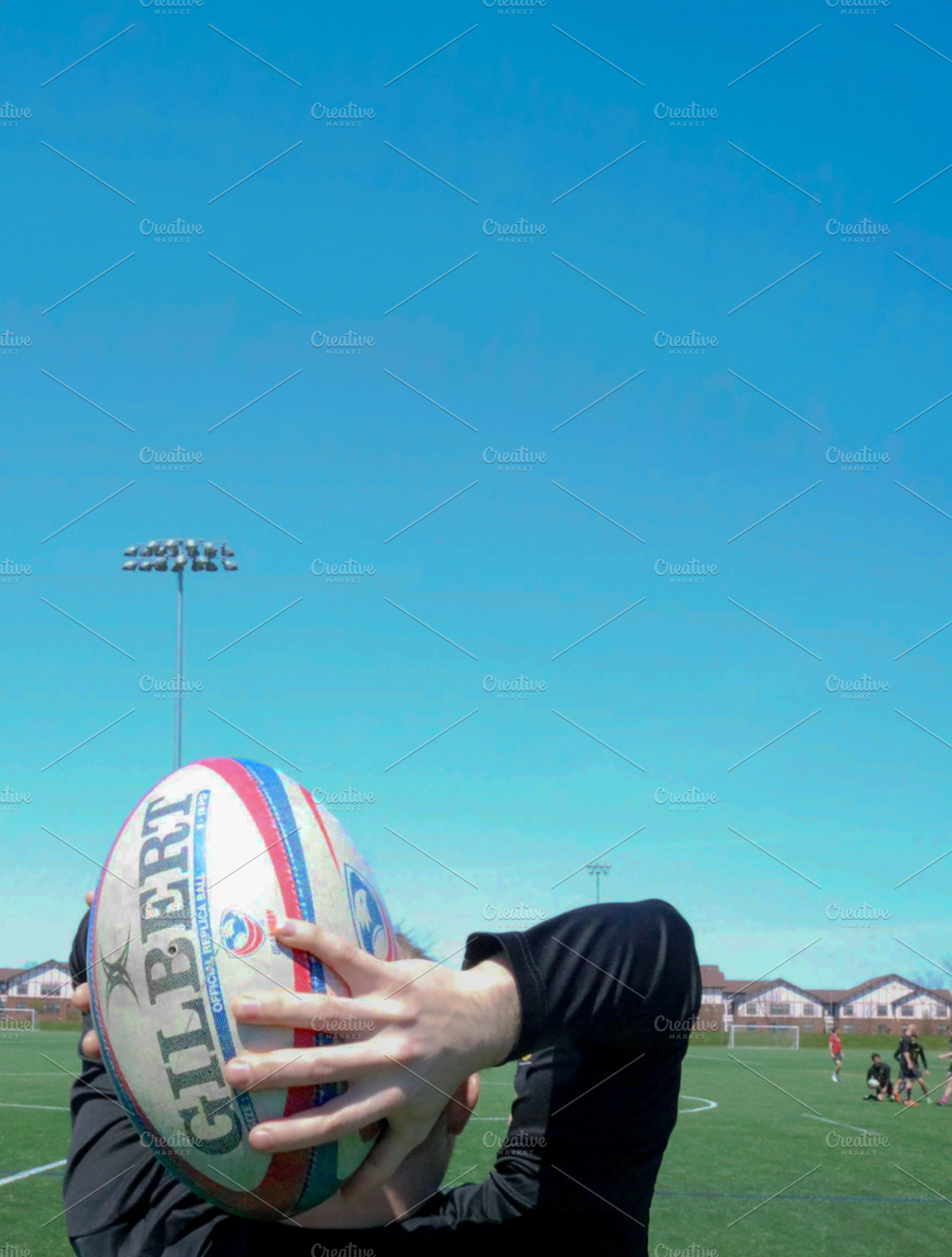 Rugby Player Practicing Line Out, a Sports & Recreation Photo by Cordial Punch Press