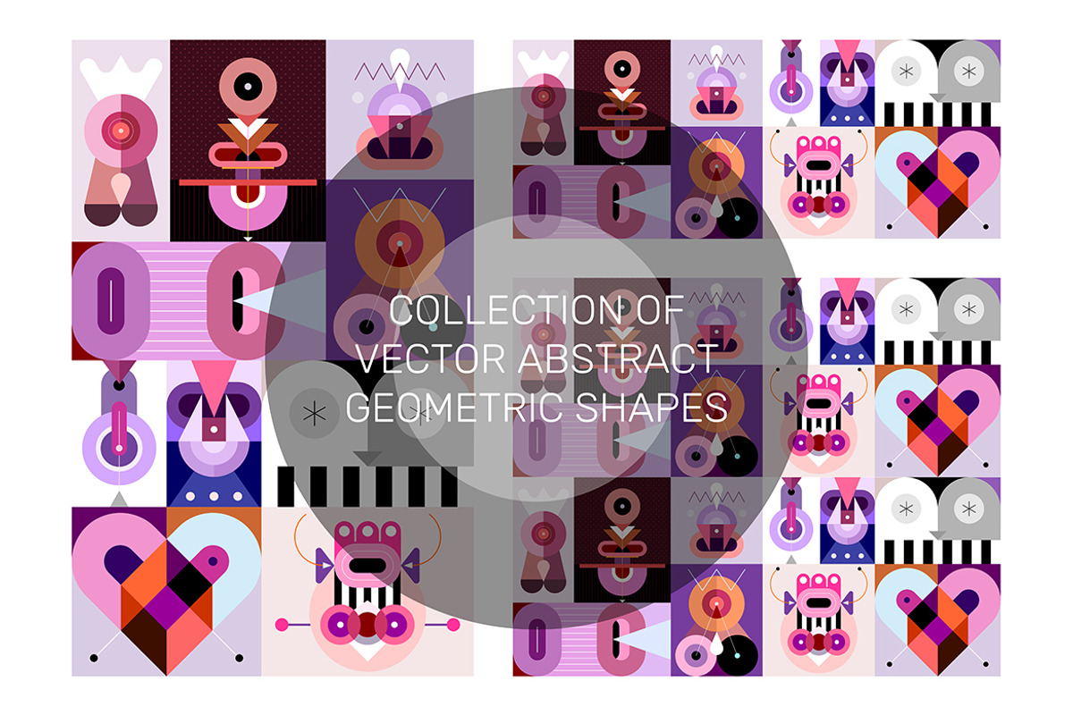 Vector Abstract Geometric Designs, a Graphic by danjazzia (Photo 1 of 2)