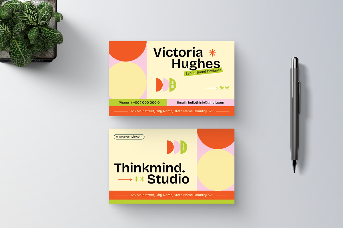 Creative Brand Agency Business Card, a Business Card Template by Annora Studio (Photo 4 of 6)