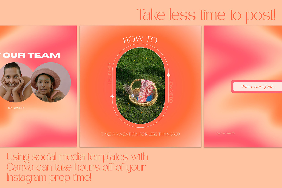 Bright + Fun Instagram Kit for Canva, a Social Media Template by Candor Creative (Photo 3 of 5)