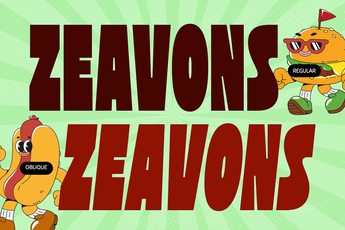 Zeavons - Condensed Retro Sans Font, a Sans Serif Font by Typia Nesia (Photo 2 of 11)