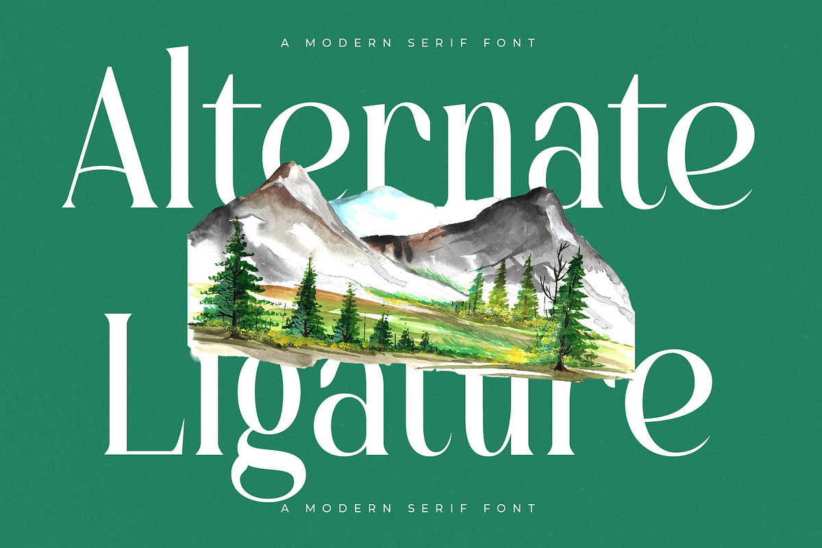 Bastible Modern Serif Font, a Serif Font by Letterena Studios (Photo 7 of 15)