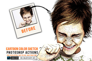 30 Modern Sketch Photoshop Actions