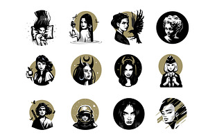 Collection of women's portraits