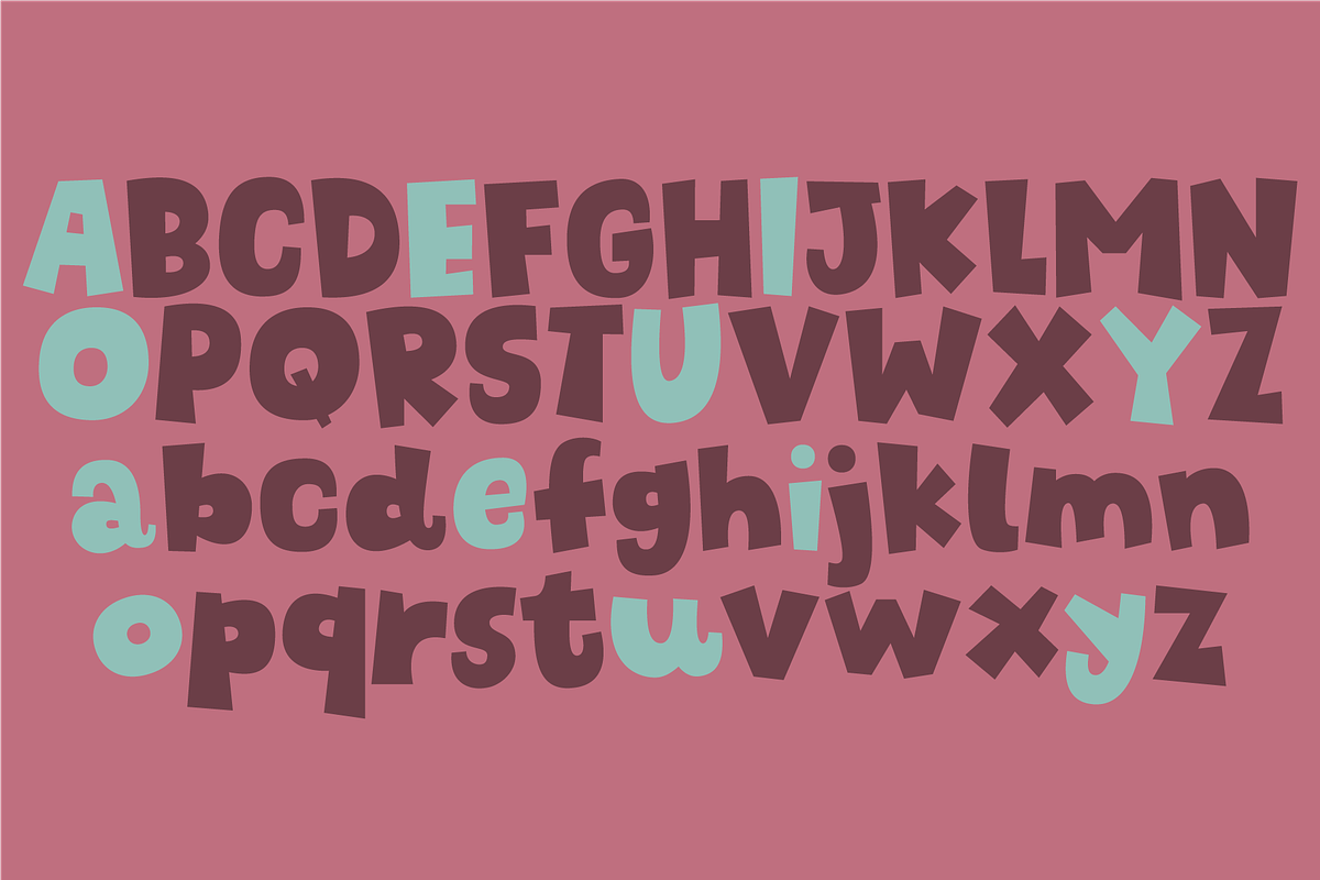 Chunky Fries - yummy yummy!, a Sans Serif Font by pizzadudedotdk (Photo 3 of 5)