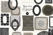 Vintage Black Lace Frames & Doilies, an Object Graphic by Lana Elanor (Thumbnail 16 of 20)