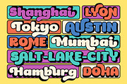 Dinfest Bold - Retro Font, a Sans Serif Font by Graptail (Thumbnail 3 of 8)