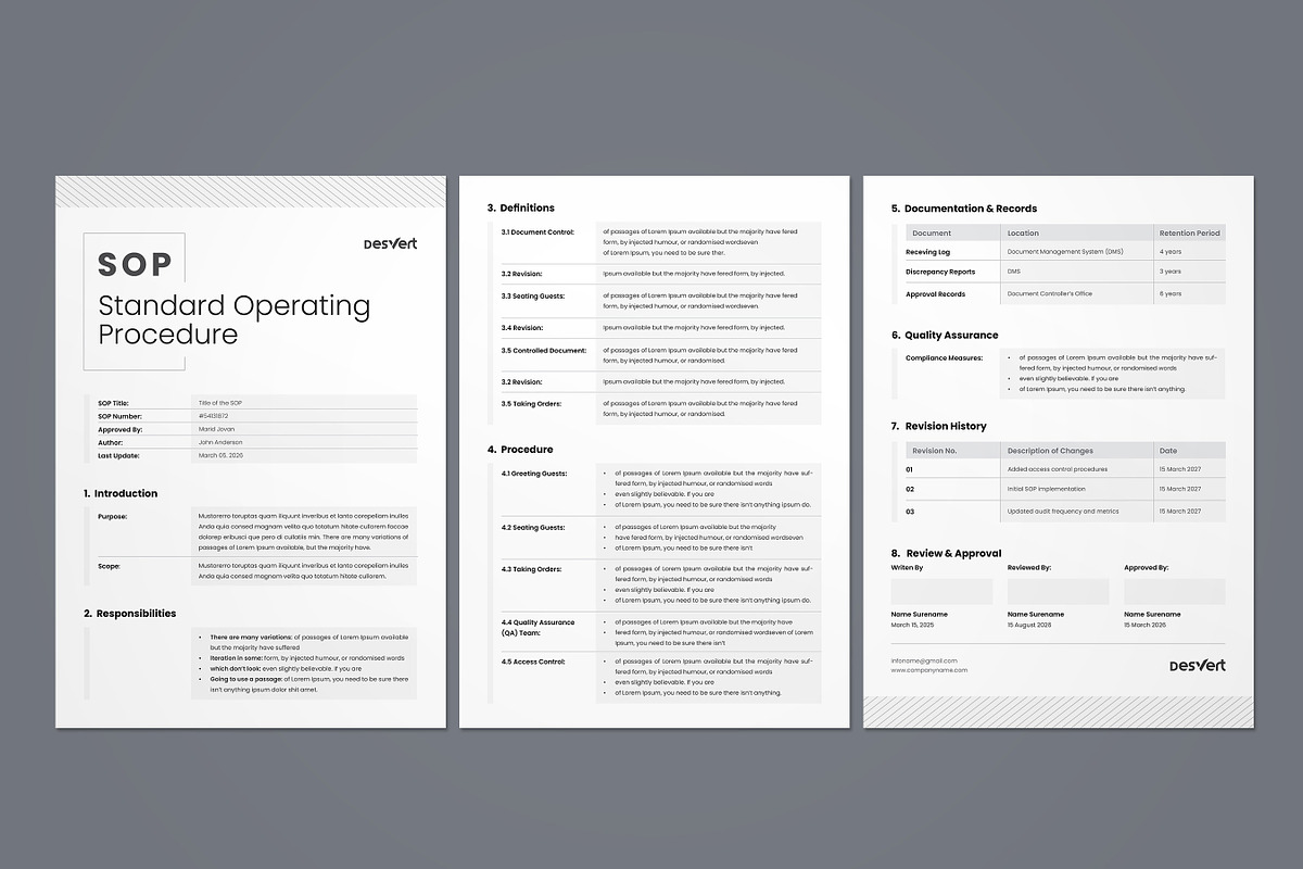 Standard Operating Procedure, SOP, a Stationery Template by Niofix (Photo 5 of 7)