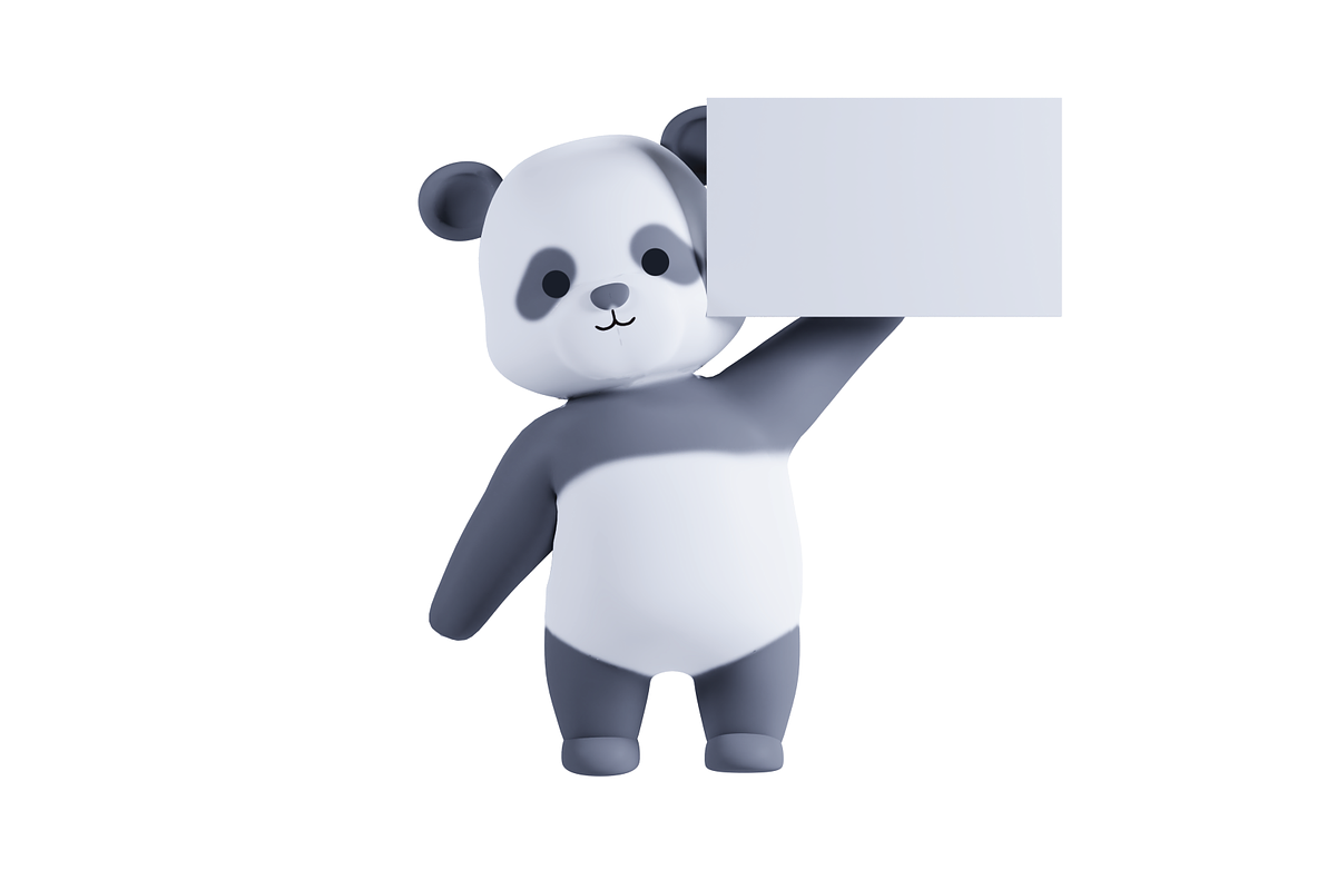 3D Pack Cute Animal Panda, an Animal 3D Model by Astuti Studio (Photo 11 of 11)