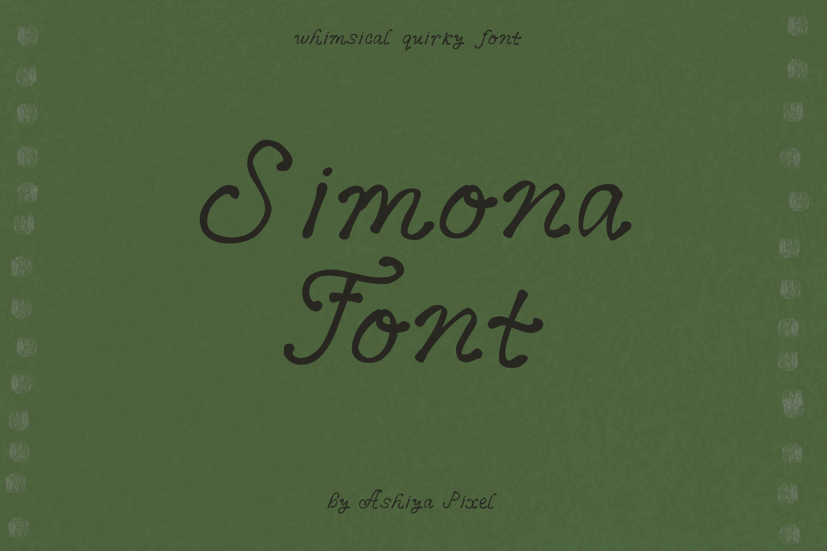 Simona Elegant Quirky Font, a Handwritten Font by Ashiya Pixel (Photo 10 of 13)