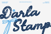 CS Darla Stamp, a Script Font by Craft Supply Co. (Thumbnail 1 of 8)